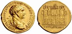 An interesting selection of Roman Gold Coins from the B.d.B Collection The Roman Empire Trajan, 98 – 117 Aureus circa 115, 7.35 g. IMP TRAIANVS AVG GER DAC P M TR P COS VI P P Laureate, draped and cui