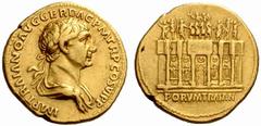 An interesting selection of Roman Gold Coins from the B.d.B Collection The Roman Empire Trajan, 98 – 117 Aureus circa 115, 7.35 g. IMP TRAIANO AVG GER DAC P M TR P COS VI P P Laureate and draped bust 
