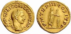 An interesting selection of Roman Gold Coins from the B.d.B Collection The Roman Empire Gallienus, 253 – 268 Aureus, Samosata (?) 255, 3.50 g. IMP C P LIC GALLIENVS AVG Laureate, draped and cuirassed 