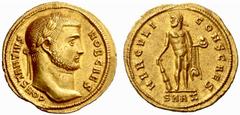 An interesting selection of Roman Gold Coins from the B.d.B Collection The Roman Empire Constantius Chlorus caesar, 295 – 305 Aureus, Antiochia circa 293, 5.30 g. CONSTANTIVS – NOB CAES Laureate head 