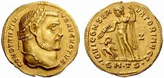 An interesting selection of Roman Gold Coins from the B.d.B Collection The Roman Empire Constantine I, 307 – 337 Aureus, Thessalonica circa 311-313, 4.93 g. CONSTANTIN – VS AVGVSTVS Laureate head r. R