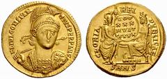 An interesting selection of Roman Gold Coins from the B.d.B Collection The Roman Empire Constantius II augustus, 337 – 361 Solidus, Constantinopolis 351–355, 4.47 g. FL IVL CONSTAN – TIVS PERP AVG Dia