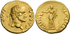 The Roman Empire Galba, 68 – 69. Aureus, Spanish mint (Tarraco ?) circa April to December 68, AV 7.11 g. GALBA – IMP Laureate head r., with globe at point of neck. Rev. LIBERTAS – RESTITVTA Libertas s