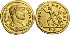 The Roman Empire Diocletian, 284 – 305. Aureus 289–290, AV 5.11 g. DIOCLETIA – NVS P F AVG Laureate, draped and cuirassed bust r. Rev. IOVI FVL – GE – RAT – ORI Jupiter standing l., head turned back, 