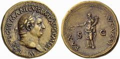Auction 51 Part I The Roman Empire Vitellius, 2nd January – 20th December 69 (recognized Emperor in Rome on 19th April) Sestertius late April-December 69, Æ 27.61 g. A VITELLIVS GERMANICVS IMP AVG P M