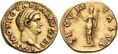 The Roman Empire Otho, 15 January – mid April 69 Aureus January-April 69, AV 7.38 g. IMP M OTHO CAESAR AVG TR P Bare head r. Rev. SECVRI – TAS P R Securitas standing l., holding wreath and sceptre. C 