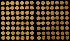 Dynastie Omeyyade Dynastie Omeyyade. Collection complète de 56 Dinars couvrant toute la période omeyyade depuis la réforme monétaire d’Abd al-Malik bin Marwan jusqu’à la fin de la dynastie AH 77-132 (