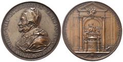 Medaglie papali ROMA Alessandro VIII (Pietro Ottoboni), 1689-1691. Medaglia 1700 opus F. di Saint Urbain. Æ gr. 77,75 mm 64,3 Dr. ALEXANDER VIII OTTHOBONVS VENETVS PONT MAX. Busto a s. con mozzetta e 