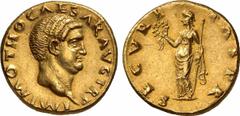 OTHO (69 n. Chr.) No: 290 Schätzpreis/Estimation DM 45000 d=18.9 mm Aureus, Januar - April 69. IMP M OTHO CAESAR AVG TR P. Kopf des Otho rechts. Rs: SECVRI - TAS P R. Securitas in langem Gewand mit Kr