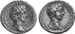 COMMODUS (180 - 192 n. Chr.) No: 684 Schätzpreis/Estimation DM 1800 d=25 mm As (oder kleines Bronzemedaillon?), 175 - 176, unter Marcus Aurelius. COMMODO CAES AVG FIL GERM SARM. Büste des jugendlichen