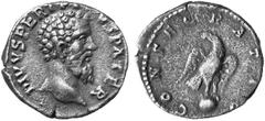PERTINAX (193 n. Chr.) No.: 6 Schätzpreis-Estimation: DM 2000.- d=17 mm DIVUS PERTINAX unter SEPTIMIUS SEVERUS. Denar, 193. DIVVS PERT PI - VS PATER. Kopf des Divus Pertinax rechts. Rs: CONSECRATIO. A