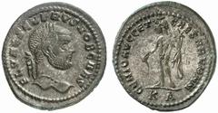 RÖMISCHE KAISERZEIT SEVERUS II, Caesar 305-306, Augustus 306-307 Nummus, Cyzicus, 305-306. FL VAL SEVERVS NOB CAES. Kopf mit Lorbeerkranz rechts. Rv/ GENIO AVGG ET – CAESARVM NN / KA. Genius en face s