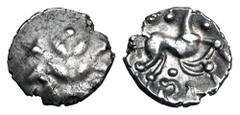 CELTIC BRITAIN. CORIELTAUVI. Vep Corf, AD 1-10. AR Unit (1.31 gm). Wreath / Horse, VEP above, CO below. VA.950. Toned VF. Rare.