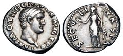 Roman Imperial Coins OTHO, Jan-Apr 69 AD. AR Denarius (3.33 gm). Bare head right / Securitas standing left with wreath and scepter. RSC.17. RIC.8(R2). Toned VF+. Very Rare.