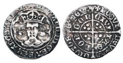 World Coins - Medieval (pre-1500) ENGLAND. Edward IV, Second reign, 1471-1483 AD. AR Groat (3.13 gm) of London, i.m. Cinquefoil. Crowned bust / Long cross with pellets. S.2100. Toned VF. ex Sellwood c