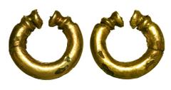 Celtic CELTIC BRITAIN. II-I Millenium BC. Gold Plated Ring Money (2.06 gm). Smooth penannular form form with double banded ends. VanArsdell.1-3v. VF+, a few voids in plating. Very Rare and interesting