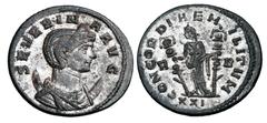 Roman Imperial Coins SEVERINA, wife of Aurelian, 270-275 AD. Silvered Æ Antoninianus (3.80 gm) of Rome, 274/5 AD. Diademed and draped bust on crescent / Concordia standing holding two standards. RIC.4