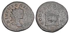 Roman Imperial Coins NIGRINIAN, son of Carinus, d. before 283 AD. Æ Antoninianus (2.94 gm) of Rome. Radiate head / Altar. RIC.474(R2). aVF, green patina. Very Rare.