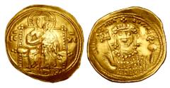 Byzantine Coins BYZANTINE EMPIRE Michael VII, 1071-1078 AD. Gold Histamenon Nomisma (3.13 gm) of Constantinople. Christ enthroned / Bust of emperor. S.1869. VF+. Scarce.