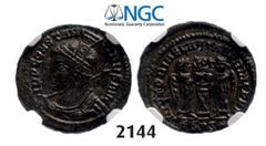 ROMAN EMPIRE Æ3 (Nummus) (Struck 319-320) Siscia, Billon (2.74g) Obv. Constantine I, 307-337 AD Æ3 (Nummus) (Struck 319-320) Siscia, Billon (2.74g) Obv.: Helmeted and cuirassed bust left. Rev.: Two Vi