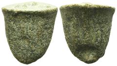 Greek Sicily, Akragas, c. 440-430 BC. Cast Æ Tetras or Trionkion (11.00g). Two eagle foreparts back-to-back. R/ Crab. Three pellets (mark of value) on base. Westermark, Coinage, 526; CNS I, 6; SNG ANS