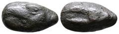 Greek Sicily, Akragas, c. 440-430 BC. Æ Cast Onkia (19mm, 3.93g). Eagle's head l. R/ Crab claw l. Westermark, Coinage, 528; CNS I, 8; SNG ANS 1019-20; HGC 2, 130. Near VF