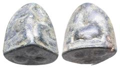 Greek Greek Sicily, Akragas, c. 440-430 BC. Cast Æ Tetras or Trionkion (18mm, 10.93g). Two eagle foreparts back-to-back. R/ Crab. Three pellets (mark of value) on base. Westermark, Coinage, 526; CNS I