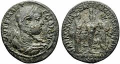 Lydia - Gordian III (AD 238-244), Philadelphia, AE, g 20.74, mm 37, Laureate, draped and cuirassed bust r., Rv. Cult statue of Ephesian Artemis standing between the two Nemesis of Smyrna. RPC VII 268.