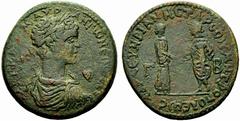 Cilicia, Caracalla (198-217), Bronze,Tarsus, AD 202, AE, (g 22,65, mm 36, h 6). [AΥ]T KA[ICAP] M AΥΡ - ANTΩNEINOC CEB, laureate, draped and cuirassed bust r.; on r. field, bunch of grapes, Rv. AAP CEV
