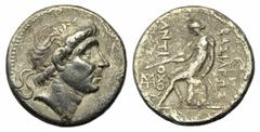 Monete greche / Greek Coins Re di Syria, Tetradramma, Seleucia sul Tigri, Antioco II (261-246), c. 261-246 a.C., AR, (g 16,67, mm 29, h 8). Testa diademata di Antioco a d., Rv. BAΣIΛEΩΣ ANTIOXOY, Apol