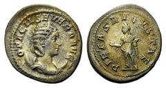 Monete romane imperiali / The Roman Empire Otacilia Severa (Filippo I, 244-249), Antoniniano, Roma, 248-249 d.C., AR, (g 4,80, mm 24, h 6). Busto diademato e drappeggiato su crescente a d., Rv. Pietas