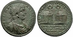 Lydia, Caracalla (198-217), Medallion,Sardes, c. AD 198-209, AE, (g 41,86, mm 46, h 6). AY KAI M AV - ANTONEINOC, laureate, draped and cuirassed bust r., Rv. CAP?IANON [?]IC / NEOKOPON MH / TPO?O?EOC 
