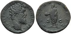 Didius Julianus (March 28th - early June 193), Sestertius, Rome, May (?) - 7 June AD 193; ; IMP CAES M DID SEV - ER IVLIAN AVG, laureate head r., Rv. RECTOR - ORBIS, Julian standing l., holding globe 