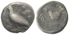 Greek Sicily, Akragas, c. 510-500 BC. AR Didrachm (23mm, 8.37g, 9h). Sea eagle standing l. R/ Crab. Westermark, Coinage, Group I, 32-3; HGC 2, 87. Good Fine