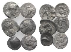 Multiple lots Magna Graecia, lot of 6 AR Fractions, to be catalog. Lot sold as is, no return