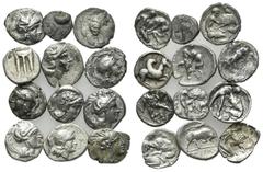 Multiple lots Magna Graecia, lot of 12 Greek Fractions, to be catalog. Lot sold as is, no return