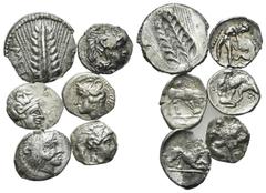 Multiple lots Magna Graecia, lot of 6 Greek Fractions, to be catalog. Lot sold as is, no return