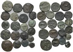 Multiple lots Magna Graecia and Sicily, lot of 20 Æ coins, to be catalog. Lot sold as is, no return