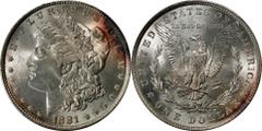 Morgan Silver Dollar 1881 Morgan Silver Dollar. MS-63 (PCGS). PCGS# 7124. NGC ID: 2546. From the Helena Collection. Ealier from our (Coin Galleries') sale of November 1999, part of lot 3234. Lot tag i