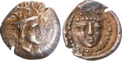 Ancient Coins LYCIA. Dynasts of Lycia. Uncertain Dynast. AR Hemiobol, ca. 4th Century B.C. NGC Ch VF. Unpublished; cf. Roma Numismatics Auction XIII Lot #353. Obverse: Head right; Reverse: Diademed he