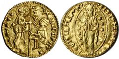 WORLD GOLD COINS GREECE GREECE. Chios. Milanese Dukes. Ducat, ND. 3.47 gms. Philip Maria Visconti (1421-36). Fr-4. Imitation of a Venetian gold ducat. Crudely struck.VERY FINE. Estimated value: 300 US