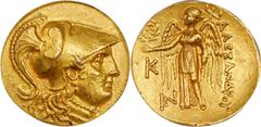 Calchedon BITHYNIA. Kalchedon. AV Stater, ca. 260-220 B.C. ANACS AU 55. Pr-914; Muller-817. Struck in the name and types of Alexander III "the Great" of Macedon. Obverse: Helmeted head of Athena right