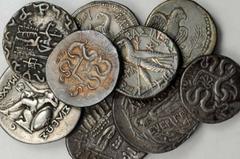 MIXED LOTS ANCIENT GREEK. Collection of (9) Tetradrachms. 9 pieces in lot. A good array of the usually seen types. Includes: Roman Antioch, Seleucid, Ptolemaic (2), Baktria, Imitative Thasos, Thrace, 