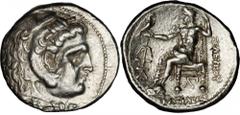 GREEK Seleukid Kingdom SYRIA. Seleukid Kingdom. Seleukos I, 312-280 B.C. AR Tetradrachm (17.12 gms), Ecloatana Mint, ca. 295-280 B.C. ESM-506; SC-204.8. Head of Herakles wearing lion's scalp right; Re