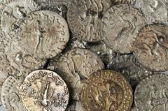 GREEK Azes II 35-12 B.C INDO-SKYTHIANS. Azes II 35-12 B.C. AR Tetradrachms, ca. 35-12 B.C. 25 pieces in lot. SOLD AS IS/NO RETURNS. GradesVERY FINE to EXTREMELY FINE.