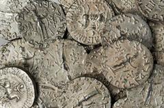 GREEK Azes II 35-12 B.C INDO-SKYTHIANS. Azes II 35-12 B.C. AR Tetradrachms, ca. 35-12 B.C. 25 pieces in lot. SOLD AS IS/NO RETURNS. GradesVERY FINE to EXTREMELY FINE.