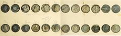 ROMAN EMPIRE EGYPT. Egypt under the Romans. Study Collection of Alexandrian Billon Tetradrachms of Hadrian. 60 pieces in lot. An intact study collection housed in five ca. 1930's-50's Wayte Raymond st