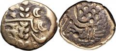 CELTIC BRITAIN. Durotriges. Debased AV Stater (5.77 gms) ca. 58-45 B.C. S-365; VA-1235-1. Abstract head of Apollo right; Reverse: Very abstract disjointed horse left, pellet and exergual line below. L