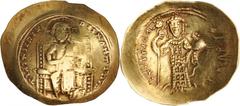 MIXED LOTS. Byzantine. Group of Gold Histamenan Nomisma & Solidii. 3 pieces in lot. Contains a Solidus of Constantius II (RIC-88). A Histamenan Nomisma of Constantine X (S-1847) and a Histamenan Nomis