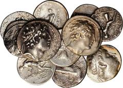 SYRIA. Seleukid Kingdom. Lot of (19) AR Tetradrachms. 17 pieces in lot. A grouping of silver Tetradrachms from various Seleukid rulers, also included is a single bronze issue. Issuing rulers include: 